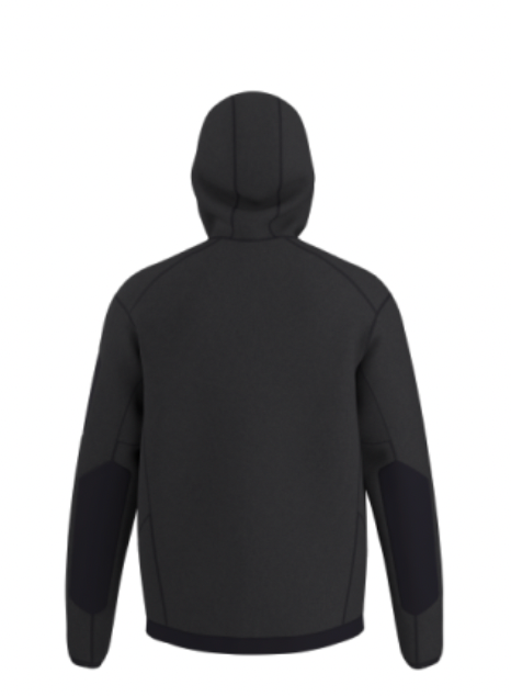 Covert Pullover Hoodie in Black Heather