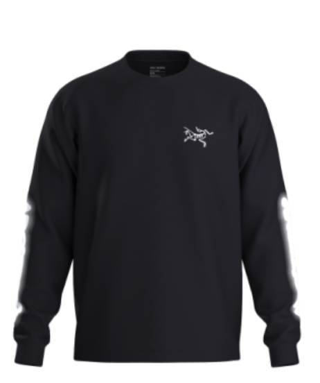 Kragg Cotton Dream State LS T-Shirt in Black/White
