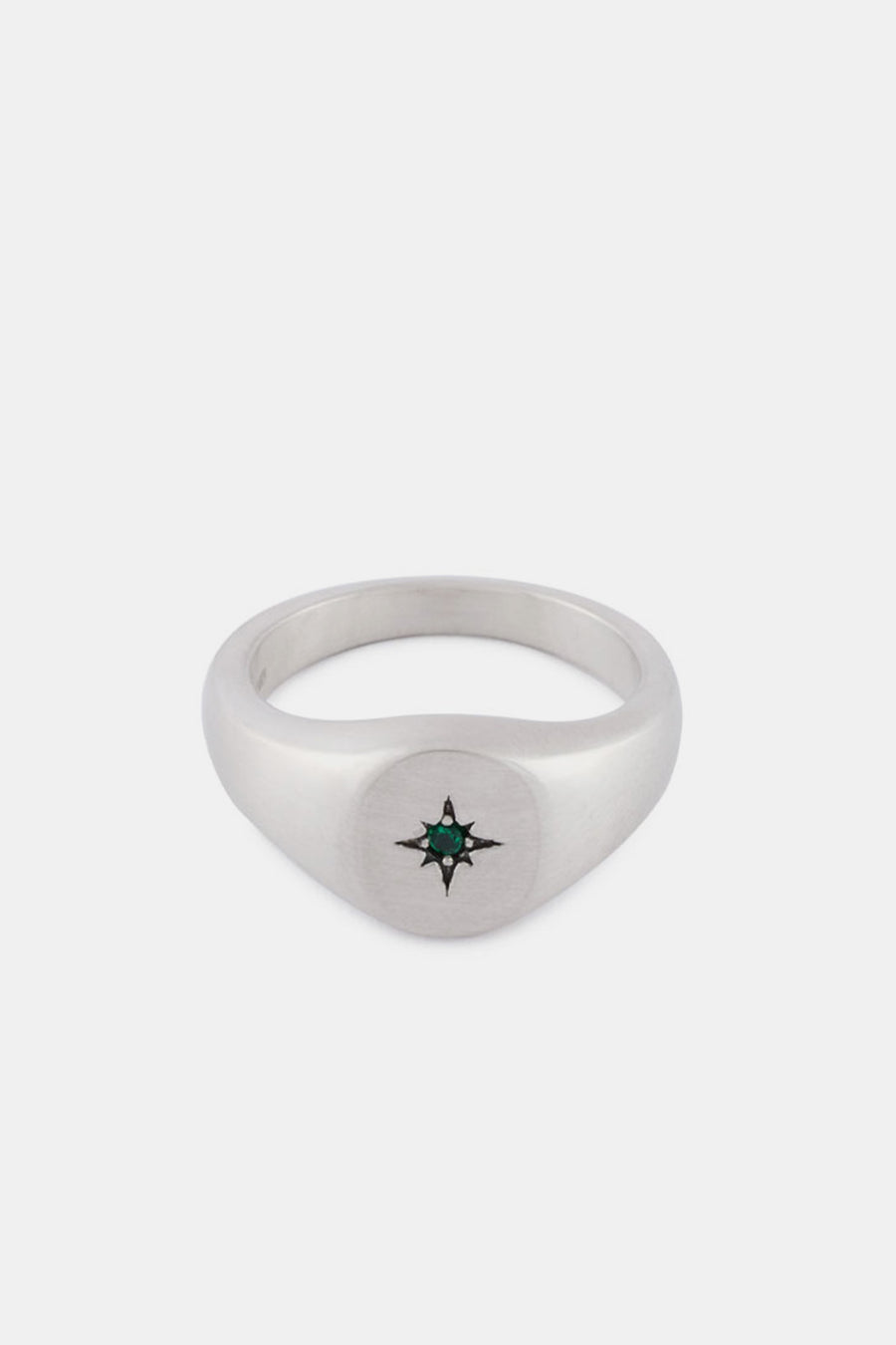 Serge Denimes Silver Envy Signet Ring - Notre