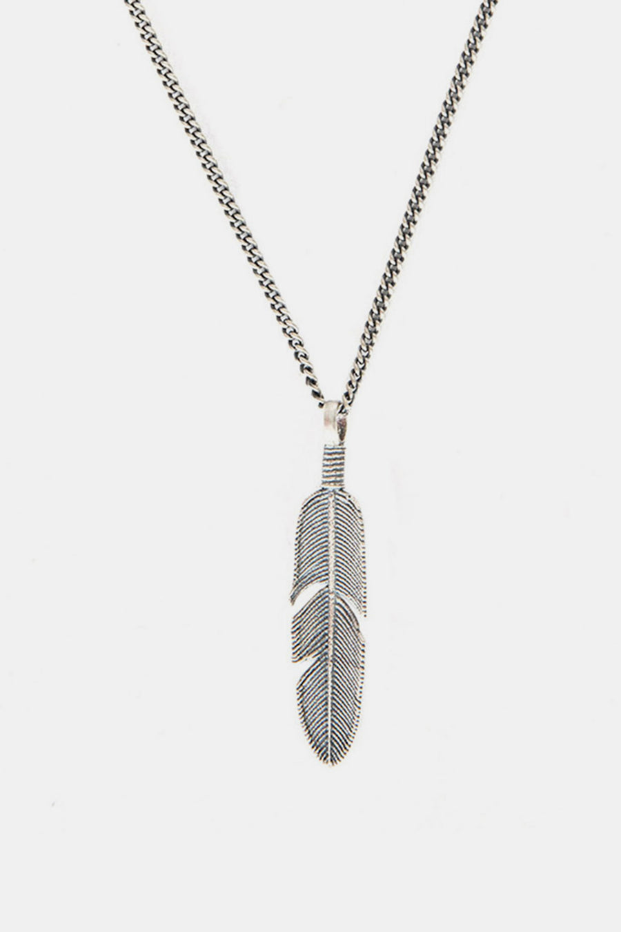Serge Denimes Silver Ethereal Feather Necklace - Notre