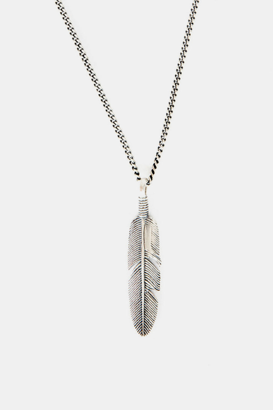 Serge Denimes Silver Ethereal Feather Necklace - Notre
