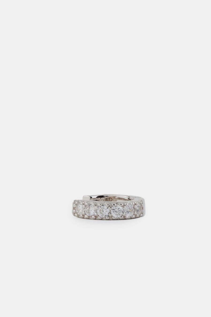 Serge Denimes Silver Zirconia Hoop Earring - Notre