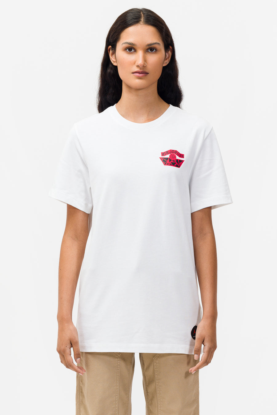 Nina Chanel Abney Logo T-Shirt in White