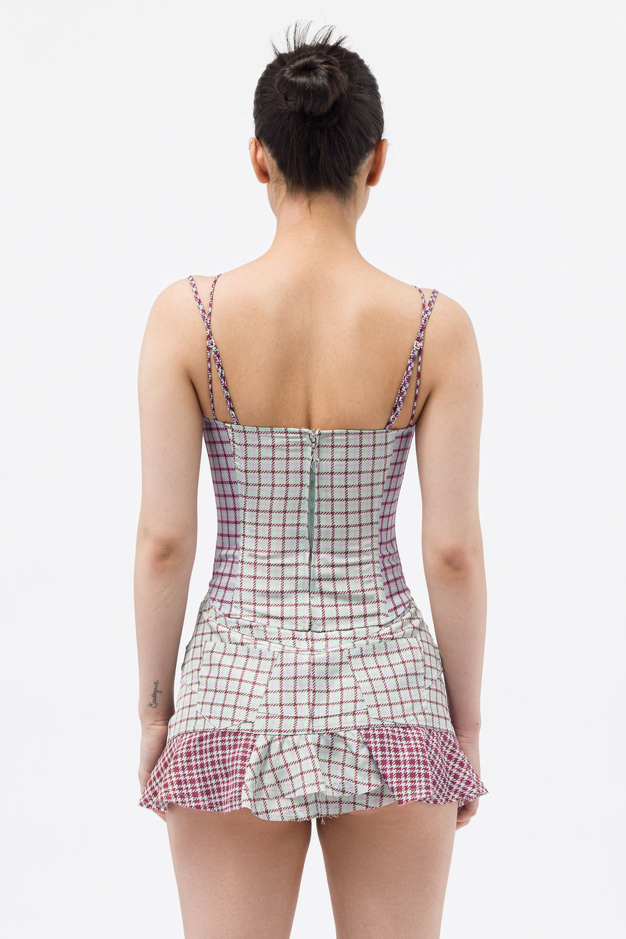 Miaou Aphex Corset in Bristol Plaid - Notre