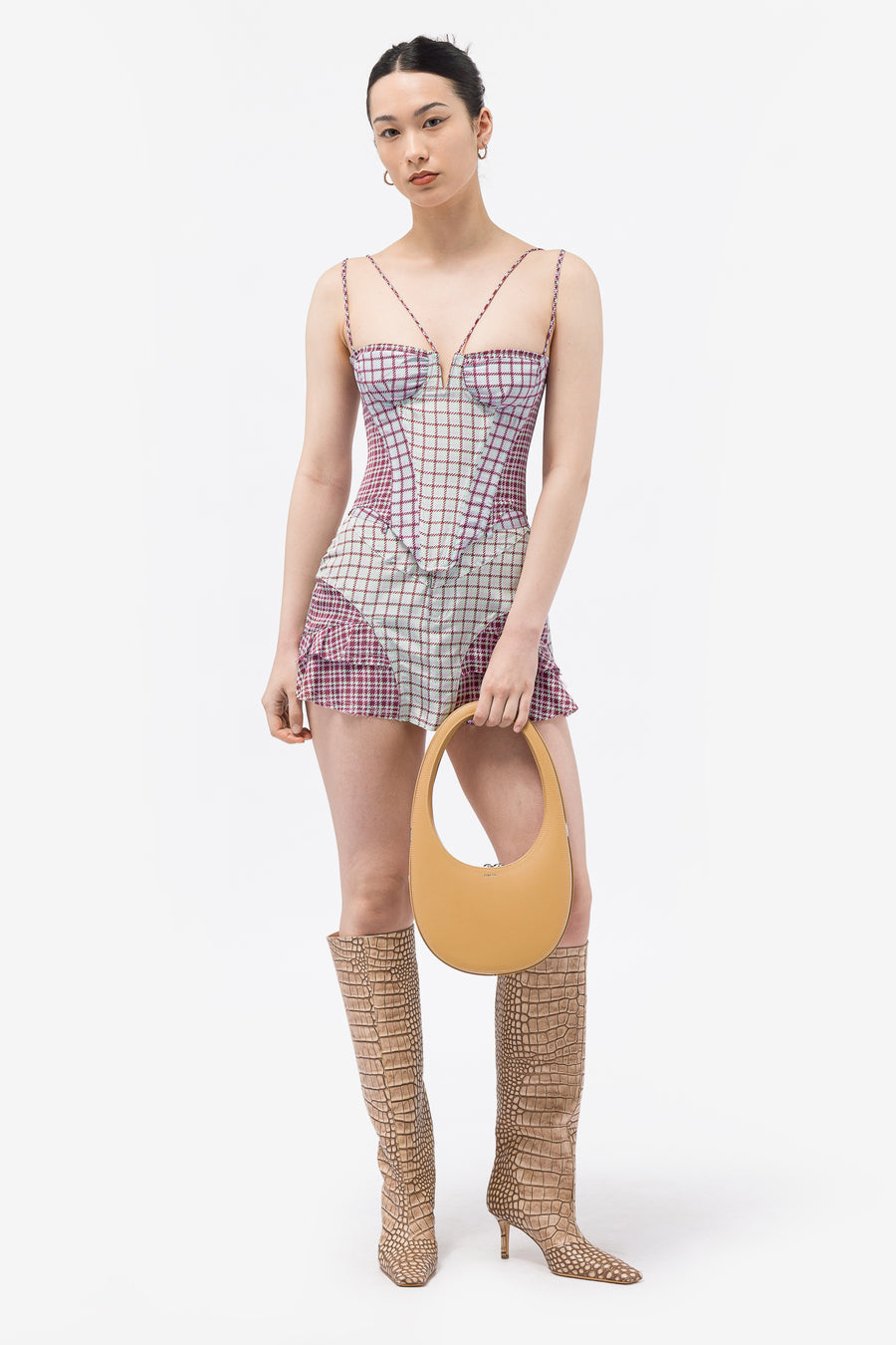 Miaou Aphex Corset in Bristol Plaid - Notre