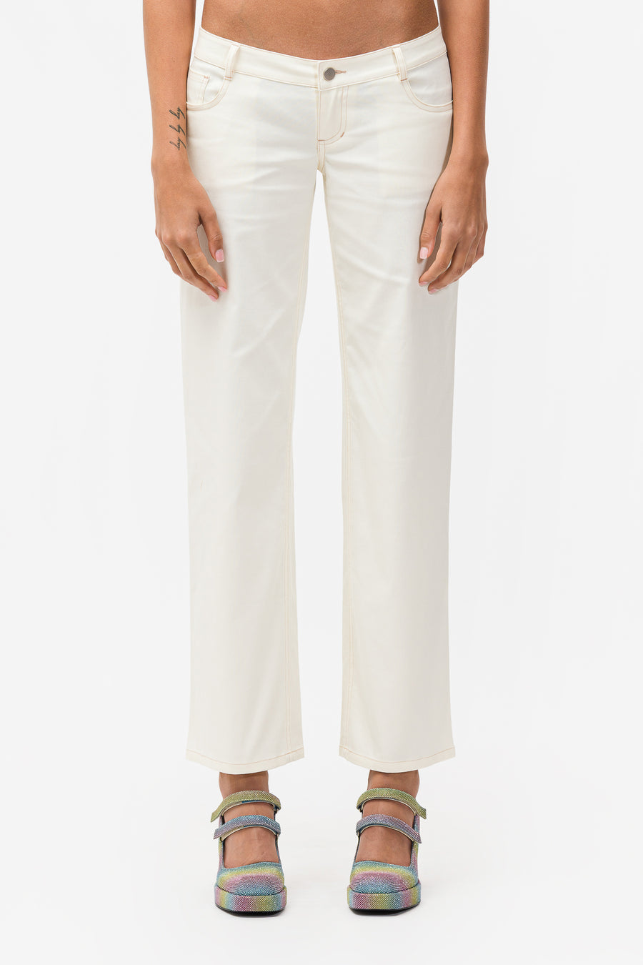 Miaou Atlas Pants in Creme - Notre