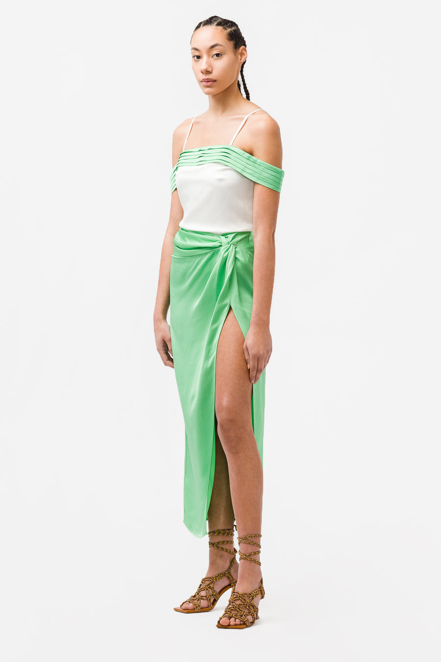 ANNA QUAN Esme Off-The-Shoulder Top in White - Notre