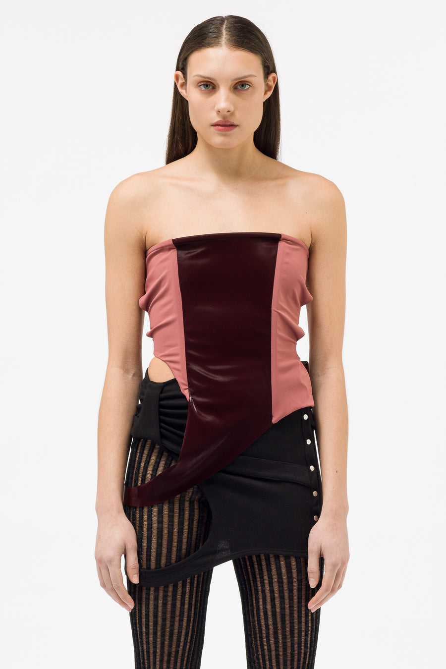 Pressiat Corset Top in Purple - Notre