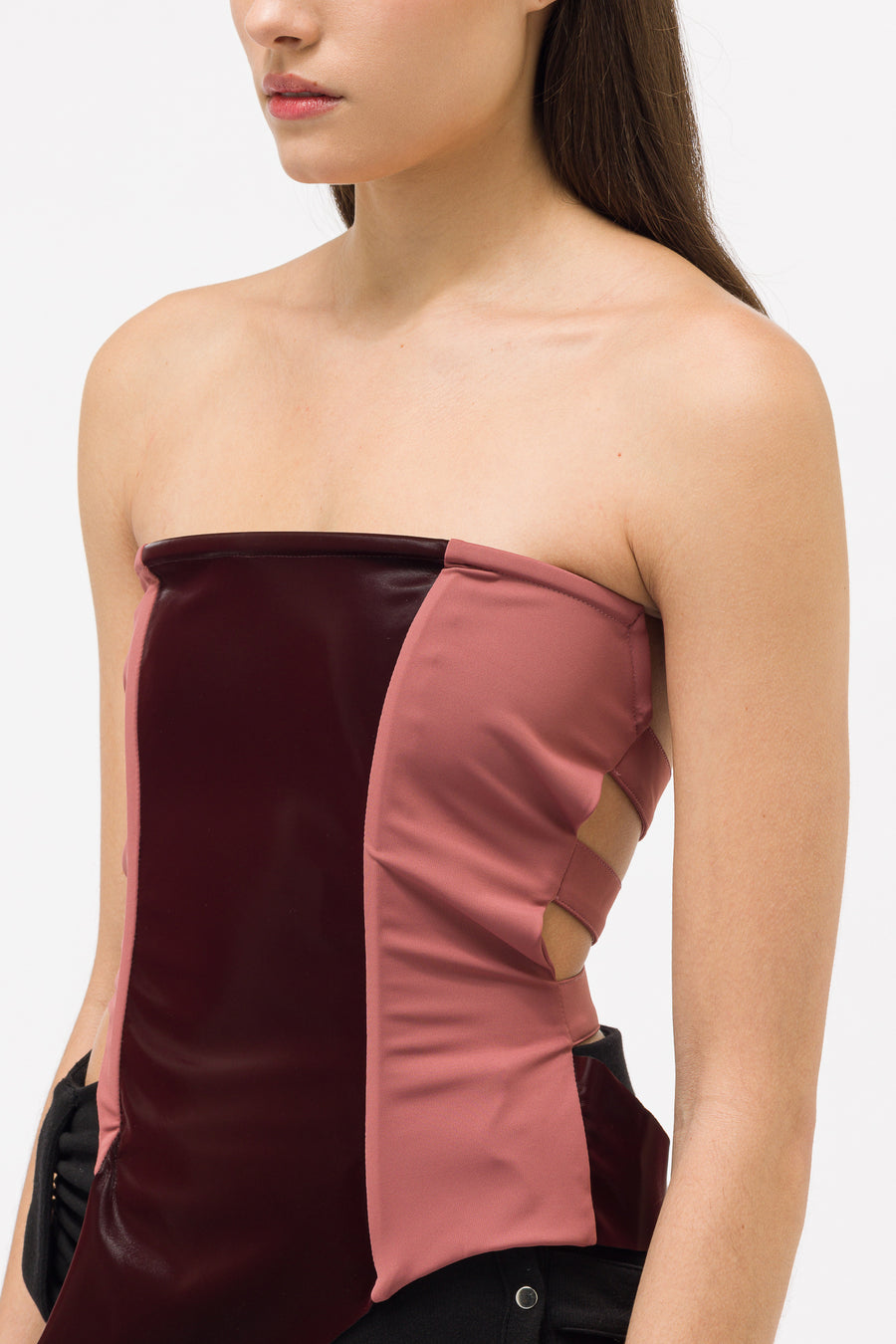 Pressiat Corset Top in Purple - Notre