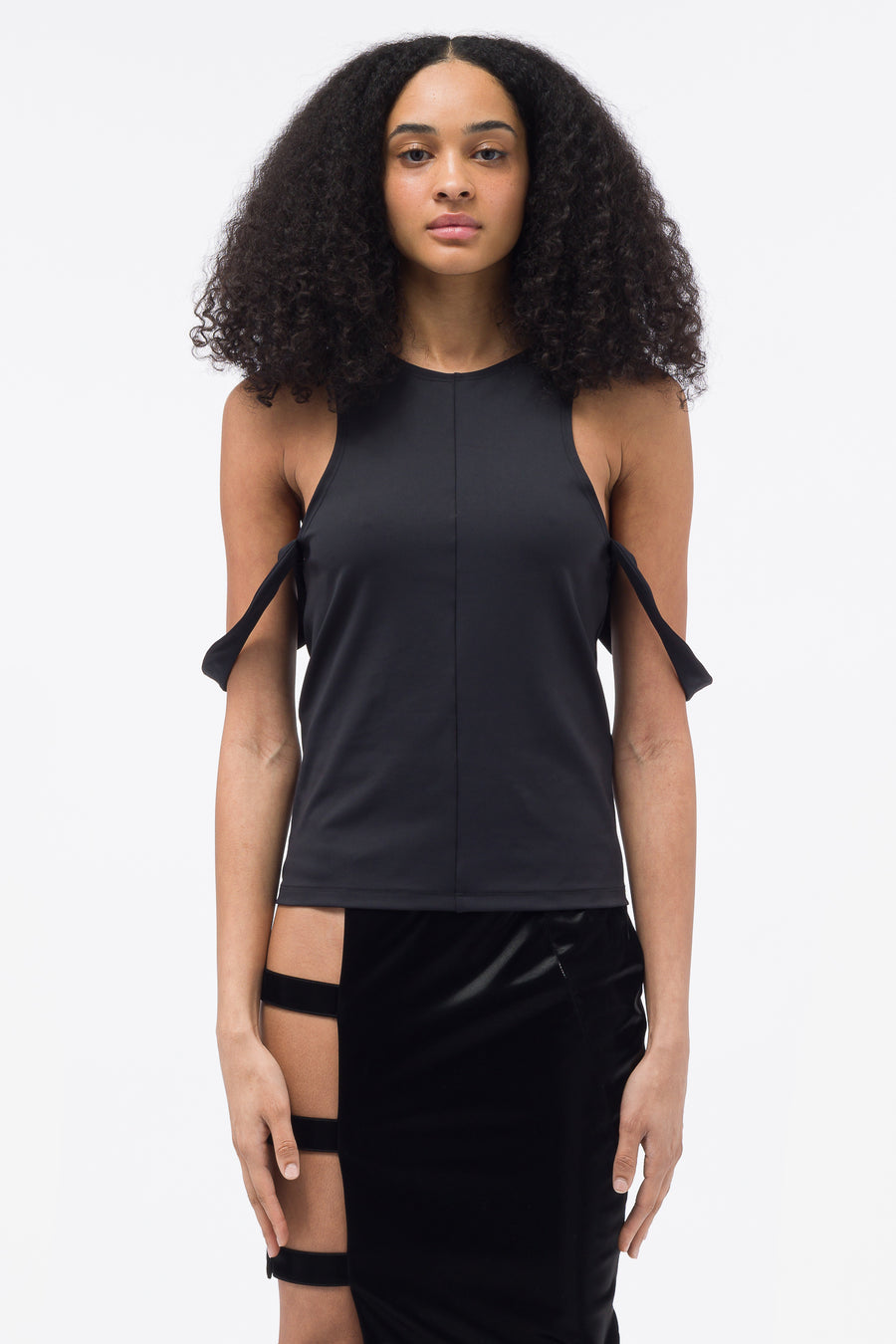 Pressiat Tank Top in Black - Notre