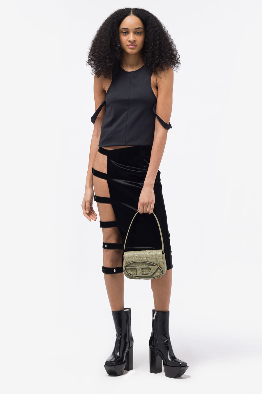 Pressiat Tank Top in Black - Notre